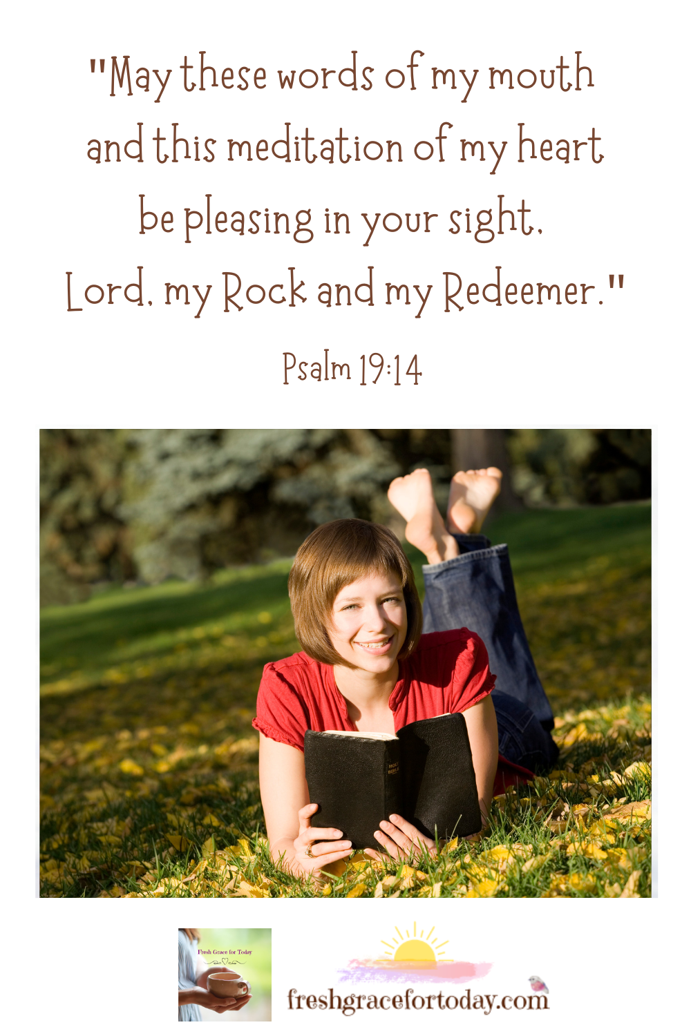 Woman reading Bible