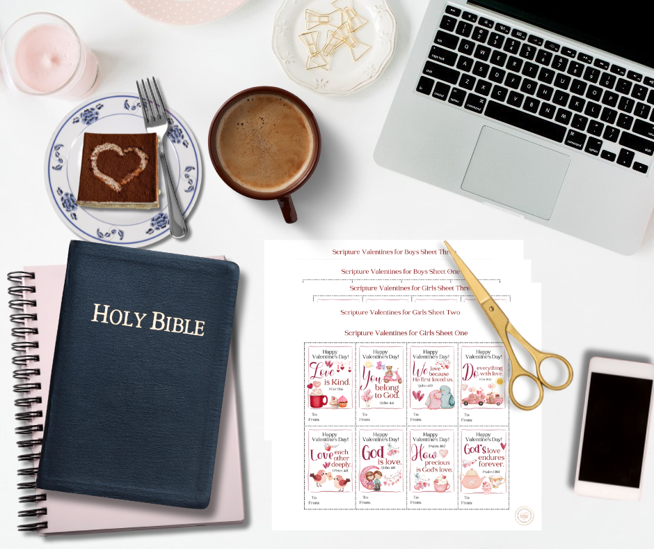 24 Printable Valentine's Day Cards with Bible Verses